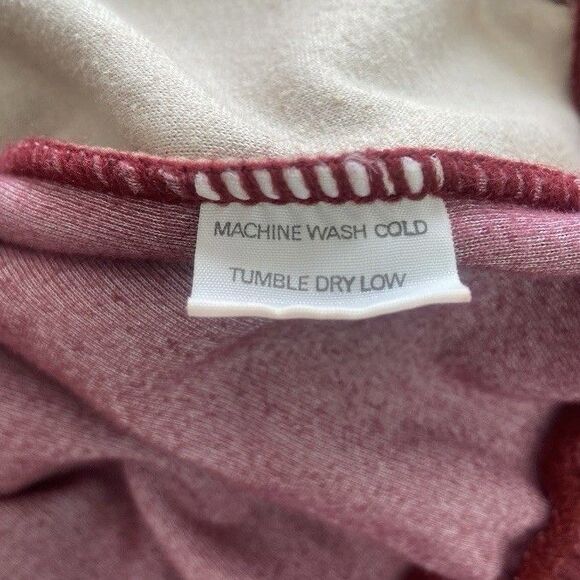 Christian Dior Men Velour Sweatshirt Pullover Size L Burgundy Beige Vintage 90s - Picture 5 of 5